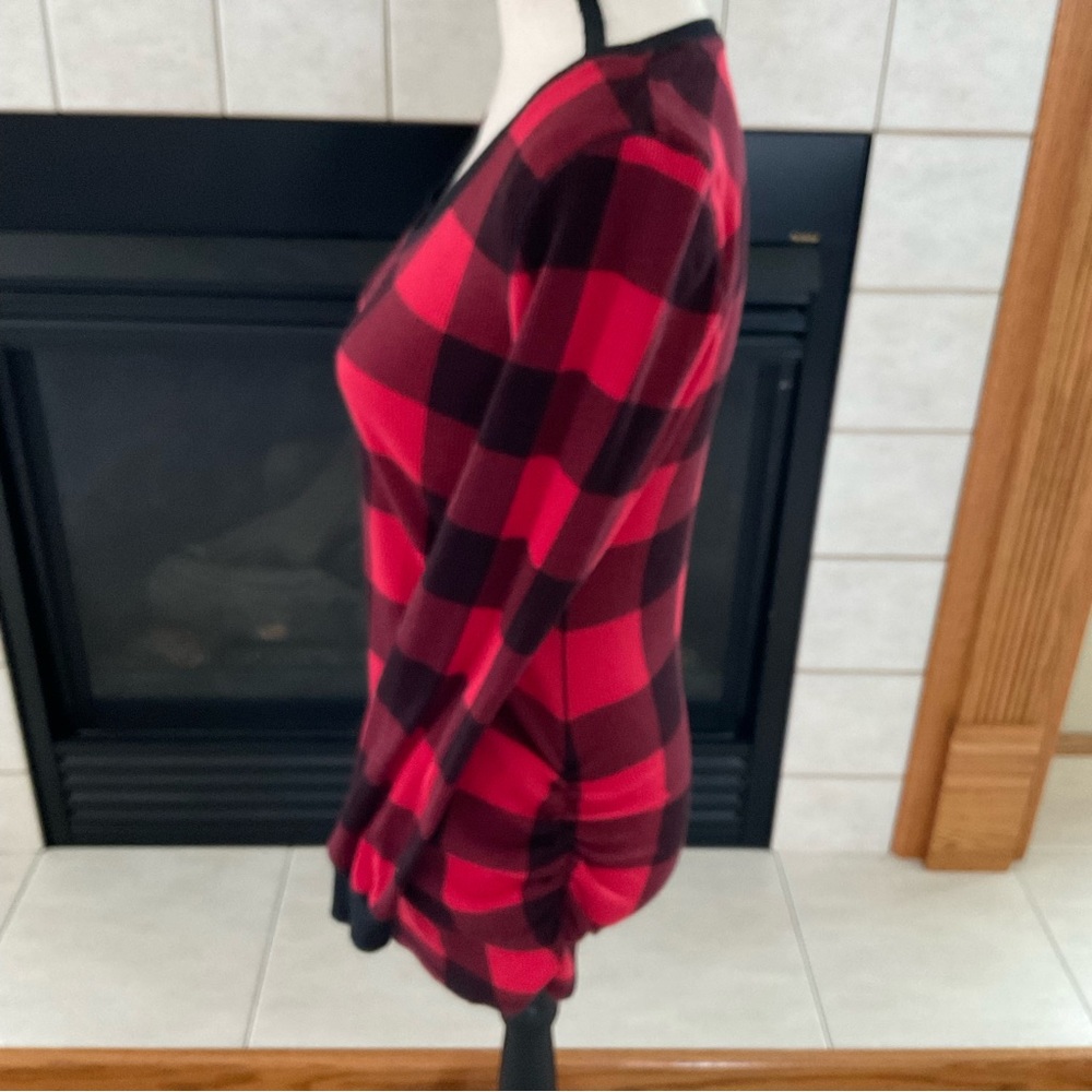 Old Navy Buffalo Plaid Maternity Top, Women’s Sz M - Picture 3 of 9